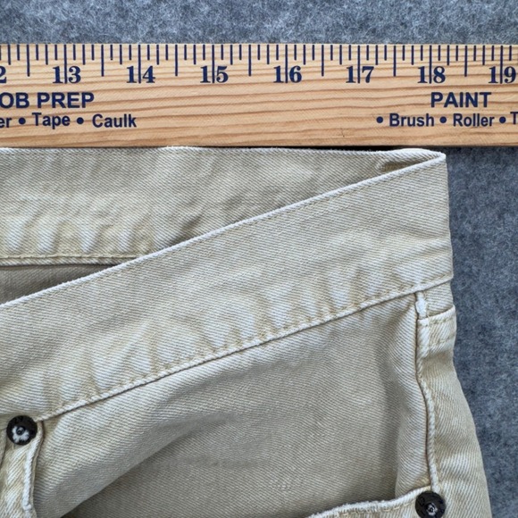 Polo Ralph Lauren Authentic Dungarees Varick Slim Straight Jean Size 36x30 Beige - Picture 11 of 11